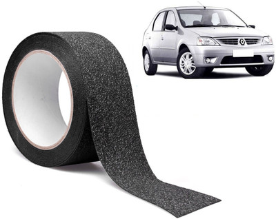 Selifaur Plastic Car Door Guard(Black, Pack of 1, Mahindra, Logan)