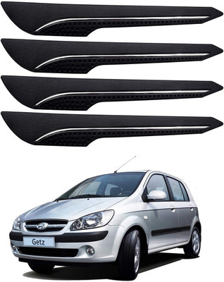 Oshotto Rubber Car Bumper Guard(Black, Pack of 4, Hyundai, Getz)