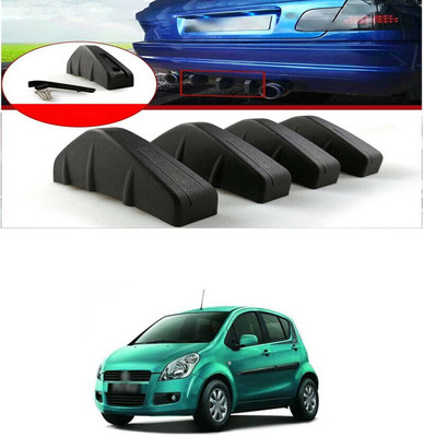PRTEK Plastic Car Bumper Guard(Black, Pack of PACK OF 4, Maruti, Ritz)