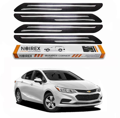 ZIMBER Rubber, Stainless Steel Car Bumper Guard(Black, Pack of Pack Of 4, Chevrolet, Cruze)