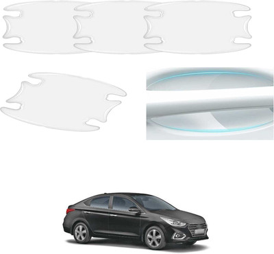 PRTEK Plastic Car Door Guard(Clear, Pack of 4, Hyundai, Universal For Car, Universal For Car)