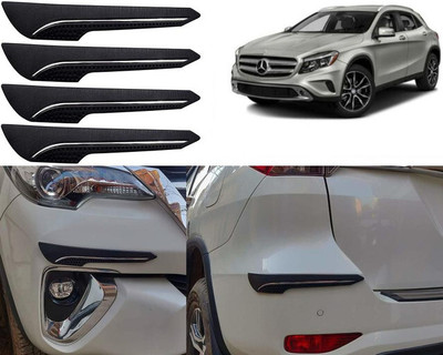 Selifaur Rubber Car Bumper Guard(Black, Pack of 4, Mercedes Benz, GL-Class)
