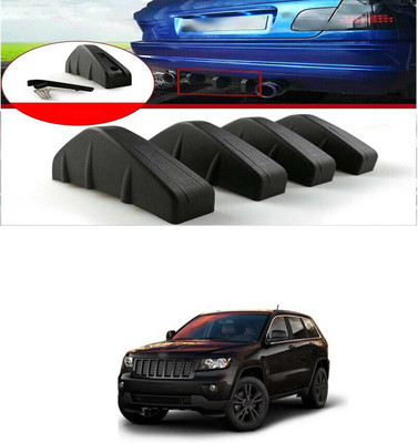 PRTEK Plastic Car Bumper Guard(Black, Pack of PACK OF 4, Hyundai, Universal For Car)