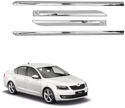 CARXTREME Plastic Car Door Guard(Silver, Pack of 4, Skoda, Octavia)