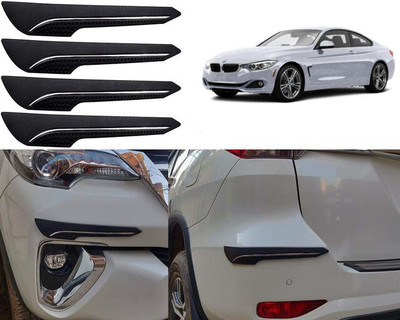 Selifaur Rubber Car Bumper Guard(Black, Pack of 4, BMW, 5 Series)