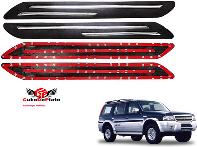 CuboDePlato Rubber Car Bumper Guard(Black, Pack of 4, Ford, Endeavour)