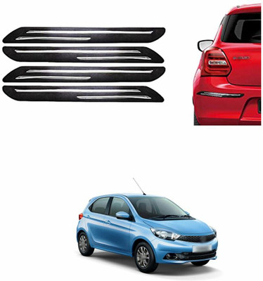 PROEDITION Plastic, Rubber Car Bumper Guard(Black, Pack of 4, Tata, Universal For Car)