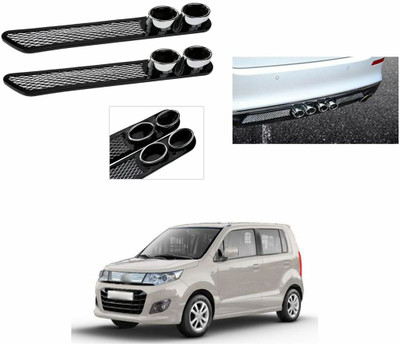 PROEDITION Plastic, Stainless Steel, Microfibre Car Bumper Guard(Black, Pack of 2, Maruti, WagonR)