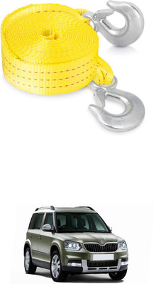 GONAMA Universal Heavy-Duty Tow Strap with Metal Safety Hooks 5 tons Polyester s257 1 m Towing Cable(Plastic, 1 kg Pull Capacity)