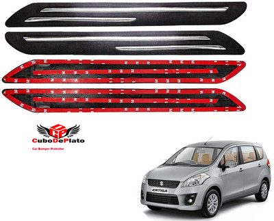 CuboDePlato Rubber Car Bumper Guard(Black, Pack of 4, Maruti, Ertiga)