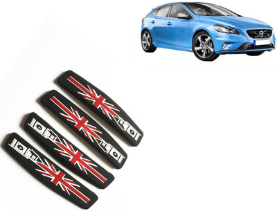 Selifaur Silicone, Rubber Car Door Guard(Black, Red, Pack of 4, Volvo, V40)