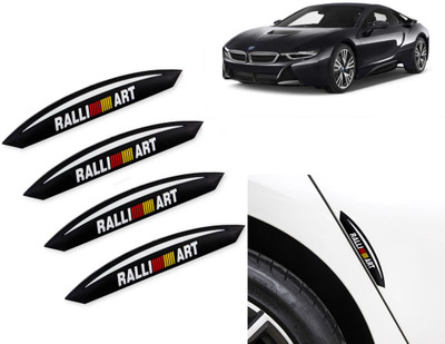 Selifaur Rubber, Silicone Car Door Guard(Black, Red, Pack of 4, BMW, I8)