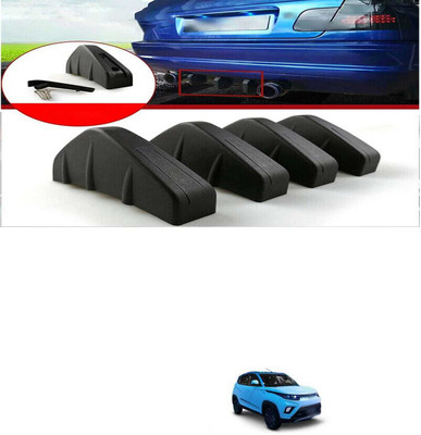 PRTEK Plastic Car Bumper Guard(Black, Pack of PACK OF 4, Mahindra, Universal For Car)