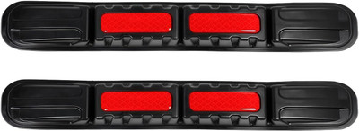 LAVITRA Plastic Car Bumper Guard(Black, Pack of 2, Universal For Car, Universal For Car)