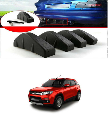 PRTEK Plastic Car Bumper Guard(Black, Pack of PACK OF 4, Maruti, Universal For Car)