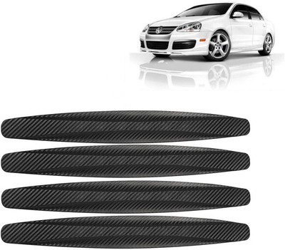 Selifaur Rubber Car Bumper Guard(Black, Pack of 4, Volkswagen, Jetta)