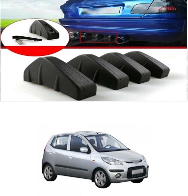 PRTEK Plastic Car Bumper Guard(Black, Pack of PACK OF 4, Hyundai, i10)