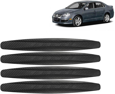 Selifaur Rubber Car Bumper Guard(Black, Pack of 4, Volkswagen, Jetta)