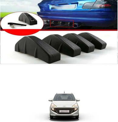 PRTEK Plastic Car Bumper Guard(Black, Pack of PACK OF 4, Hyundai, Santro Xing)