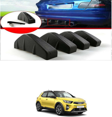 PRTEK Plastic Car Bumper Guard(Black, Pack of PACK OF 4, Hyundai, Universal For Car)