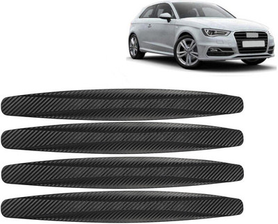 Selifaur Rubber Car Bumper Guard(Black, Pack of 4, Audi, A3)