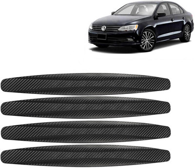 Selifaur Rubber Car Bumper Guard(Black, Pack of 4, Volkswagen, Jetta)