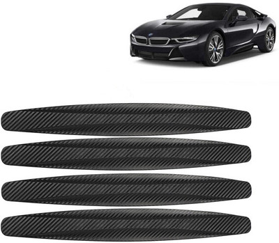 Selifaur Rubber Car Bumper Guard(Black, Pack of 4, BMW, I8)
