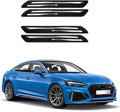 Shopone Rubber Car Bumper Guard(Black, Pack of 1, Audi, Universal For Car)