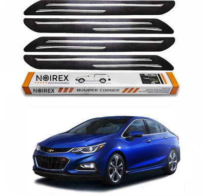 ZIMBER Rubber, Stainless Steel Car Bumper Guard(Black, Pack of Pack Of 4, Chevrolet, Cruze)