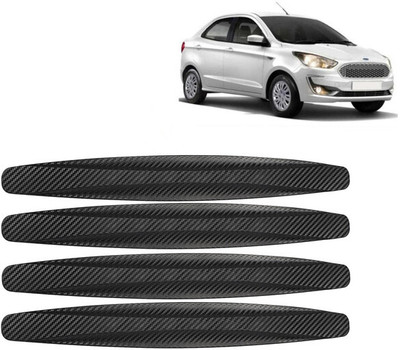 Selifaur Rubber Car Bumper Guard(Black, Pack of 4, Ford, Aspire)