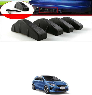 PRTEK Plastic Car Bumper Guard(Black, Pack of PACK OF 4, Hyundai, Universal For Car)