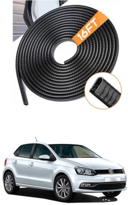 PRTEK Rubber Car Door Guard(Black, Pack of 1, Volkswagen, Polo GT)