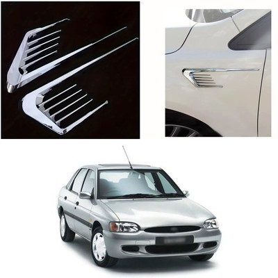 XZRTZ Aluminium Car Bumper Guard(Silver, Pack of 2, Ford, Escort)