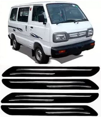 GS Grow n Shine Rubber Car Bumper Guard(Black, Silver, Pack of 4, Maruti, Omni)