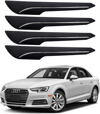 Oshotto Rubber Car Bumper Guard(Black, Pack of 4, Audi, A4)