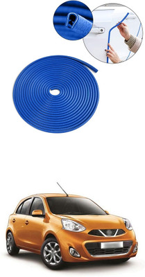 GONAMA Stainless Steel, Plastic Car Bumper Guard(Blue, Pack of 1, Mahindra, Universal For Car)