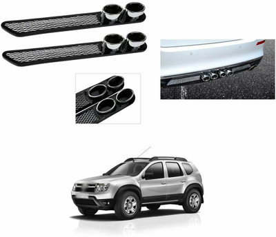 PROEDITION Plastic, Stainless Steel, Microfibre Car Bumper Guard(Black, Pack of 2, Renault, Duster)
