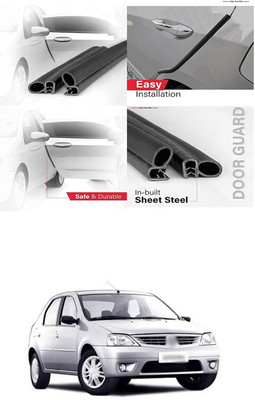 PRTEK Rubber Car Door Guard(Black, Pack of 1, Universal For Car, Logan)