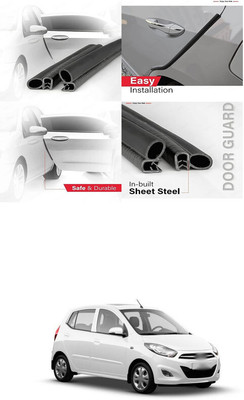 PRTEK Rubber Car Door Guard(Black, Pack of 1, Universal For Car, i10)