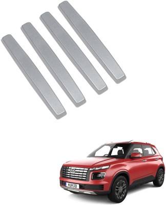 COSMOGEAR Rubber Car Door Guard(Silver, Pack of 4, Hyundai, Venue E 1.4 CRDi)