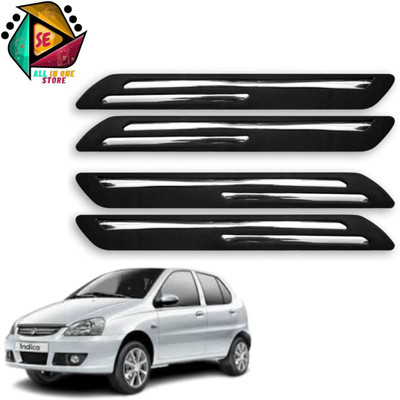Sakshionline Rubber Car Bumper Guard(Black, Pack of 4, Tata, Indica)