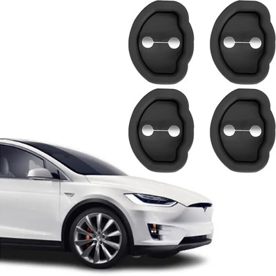 SELLERFLOR Rubber Shock Absorber Car Door Protection Guard Accessories Gadgets Durable Car Door Panel(Black)