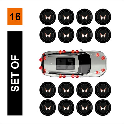 Allure Auto Set of 16 CAR DOOR SHOCK ABSORBER For Mahindra Car Door Panel(Black)