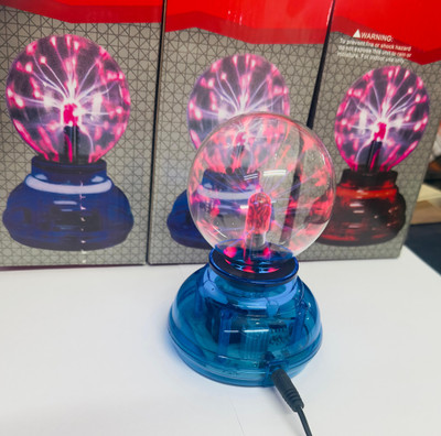 AUTO MT Blue Plasma Magic Ball Car LED Electrostatic Light, Crystal-Lighting Dream Lamp. Spring Leaf(Car)