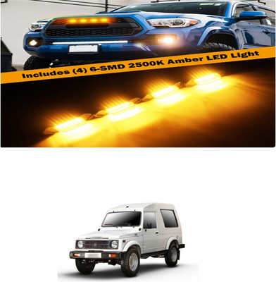 PRTEK Front Grille Running Light Car Fancy Lights FORMaruti SuzukiGypsy Car Fancy Lights(Black)