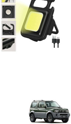 LOVMOTO Small LED Flashlight COB Rechargeable Keychain Q239 1 hrs Lantern Emergency Light(White)