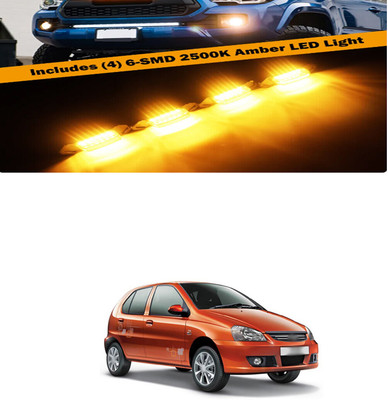 PRTEK Front Grille Running Light Car Fancy Lights FORTataIndica EV2 Car Fancy Lights(Black)