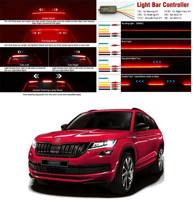 PROEDITION Brake Light Bar Sequential Turn Signals, Brake, Running a975 Headlight Car LED for Skoda (12 V, 12 W)(Universal For Car, Pack of 1)