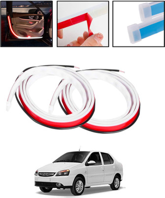 monolive Waterproof Universal Red/White Car Door Warning Strip Light-151 Car Fancy Lights(Red, White)