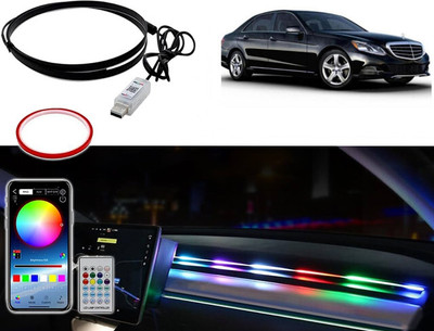 Selifaur Car USB 110cm k4 app control Ambient Light Dashboard light For Benz E CLASS Car Fancy Lights(Multicolor)
